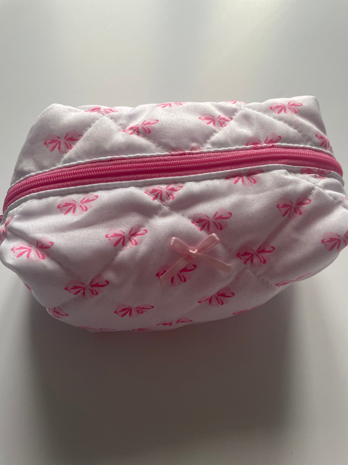 Trousse rose et blanc