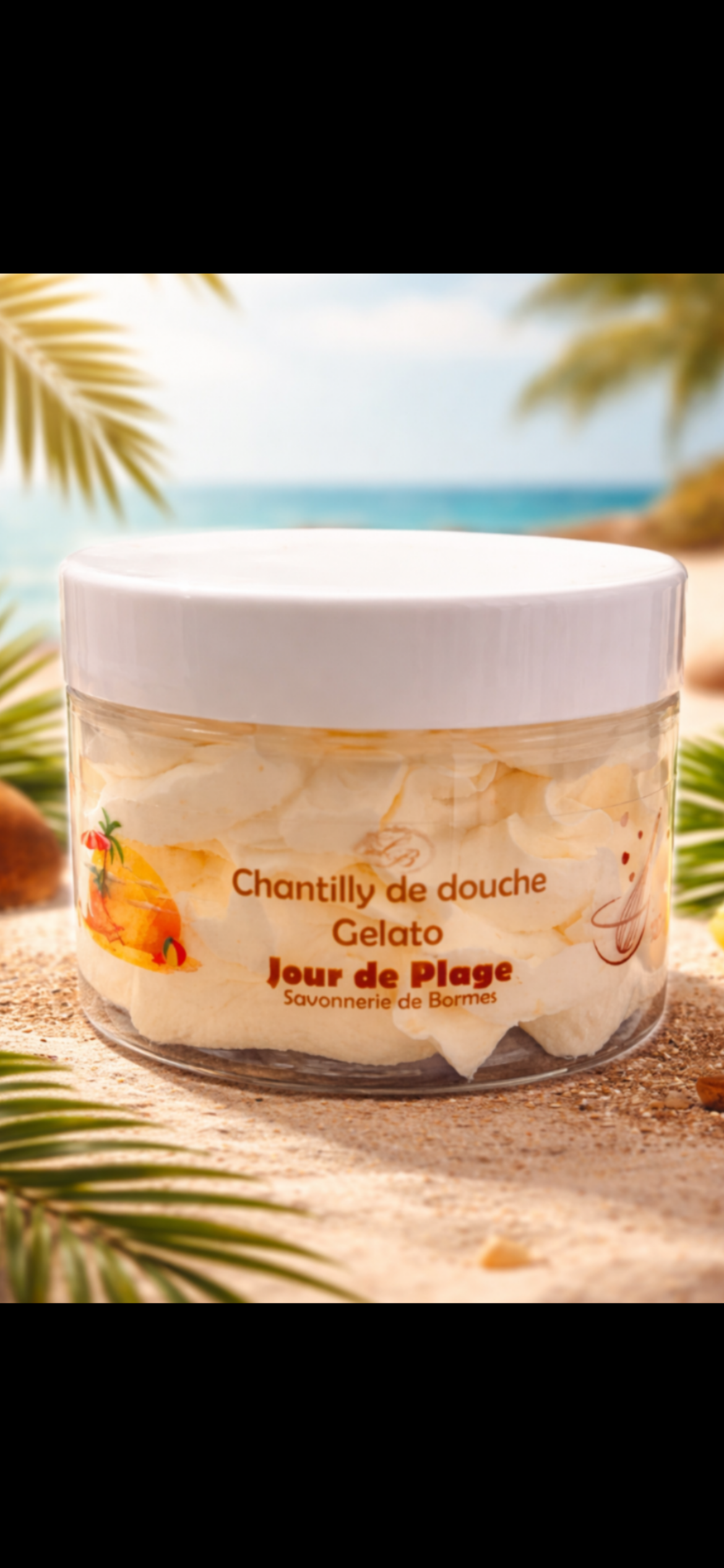Chantilly de douche et bain Jour de plage 100 g Artisanal