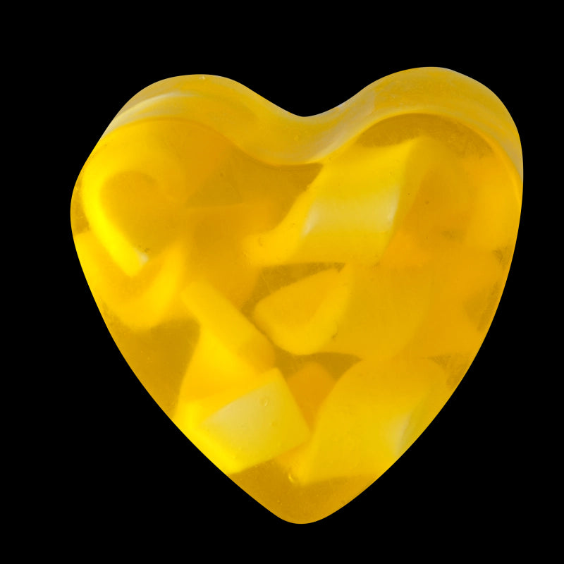 Savon glycérine cœur parfum Citron