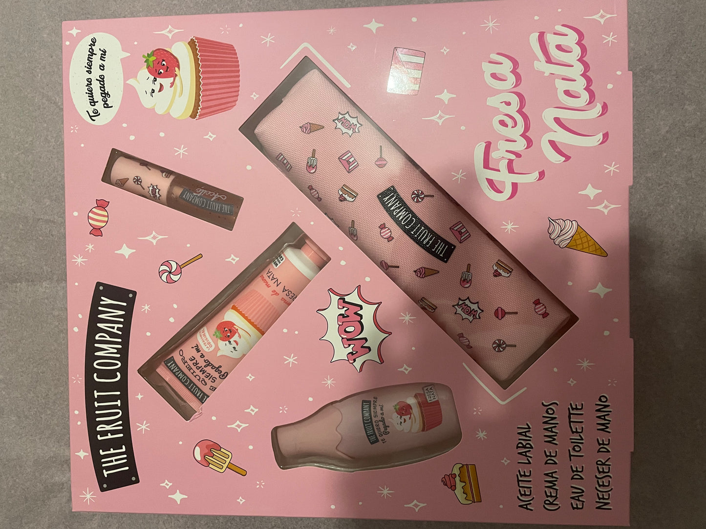 COFFRET 4 PIÈCES THE FRUIT COMPANY FRAISE CHANTILLY