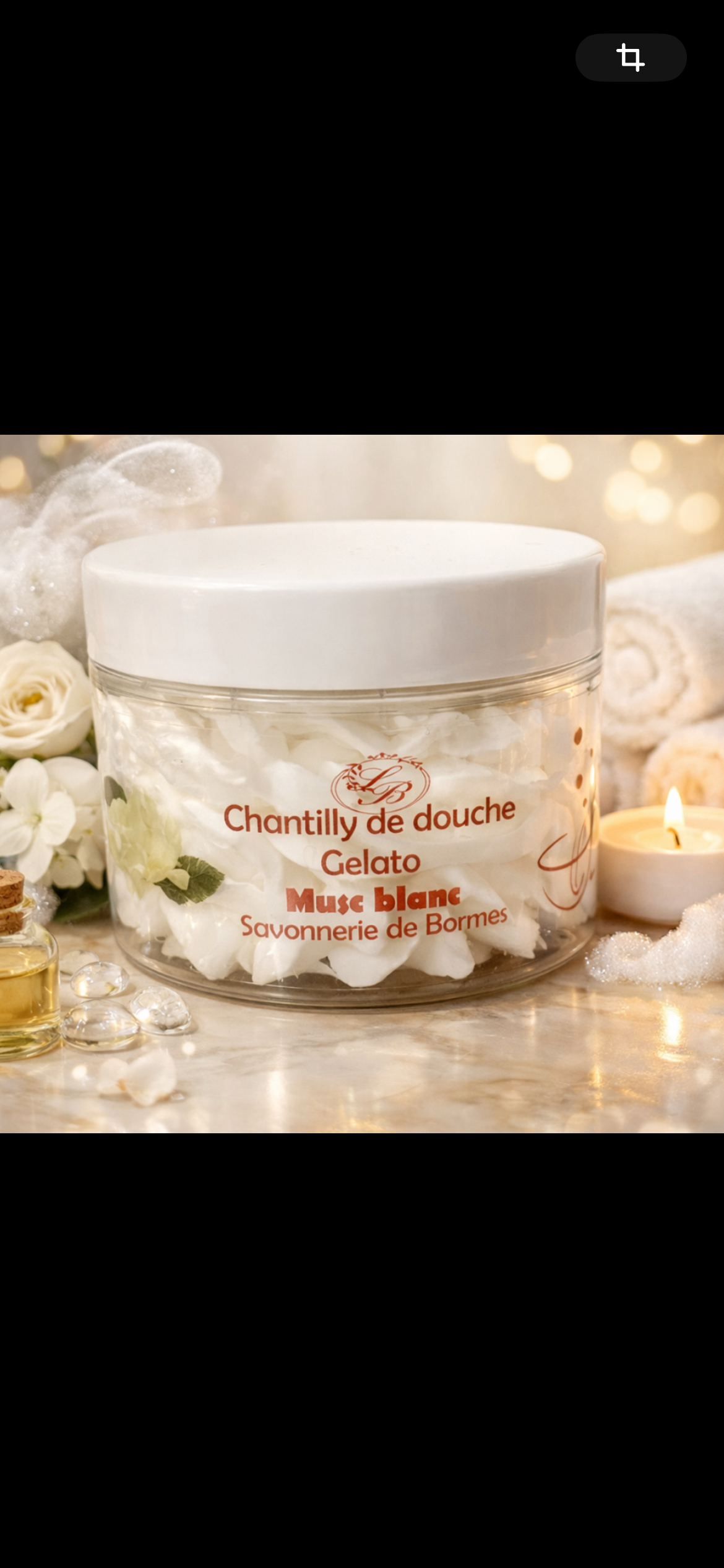 Chantilly de douche et bain musc blanc 100 g  Artisanal