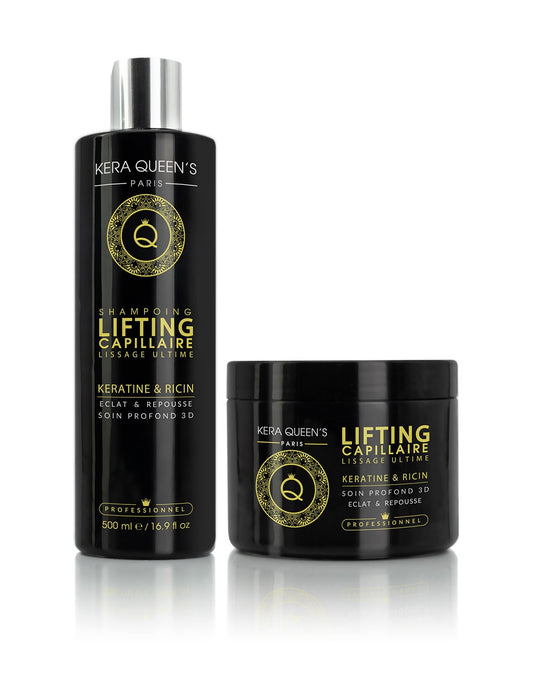 Shampoing Lissage Ultime kératine et Ricin éclat et repousse